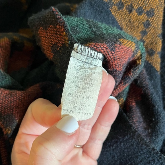 Vintage Southwestern Aztec Wool Blend Blazer Jacket - Picture 7 of 7